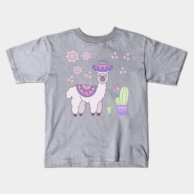 Alpaca Kids T-Shirt by Mashmuh